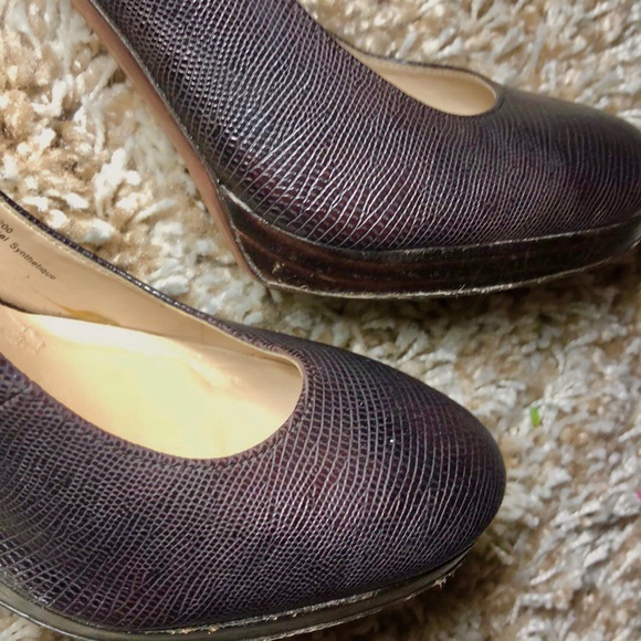 Franco Sarto Baroque Platform Heel Brown Size 10 M - Picture 2 of 7